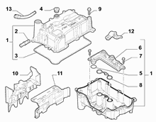 10101-030 CYLINDER HEAD AND GASKET COVERS