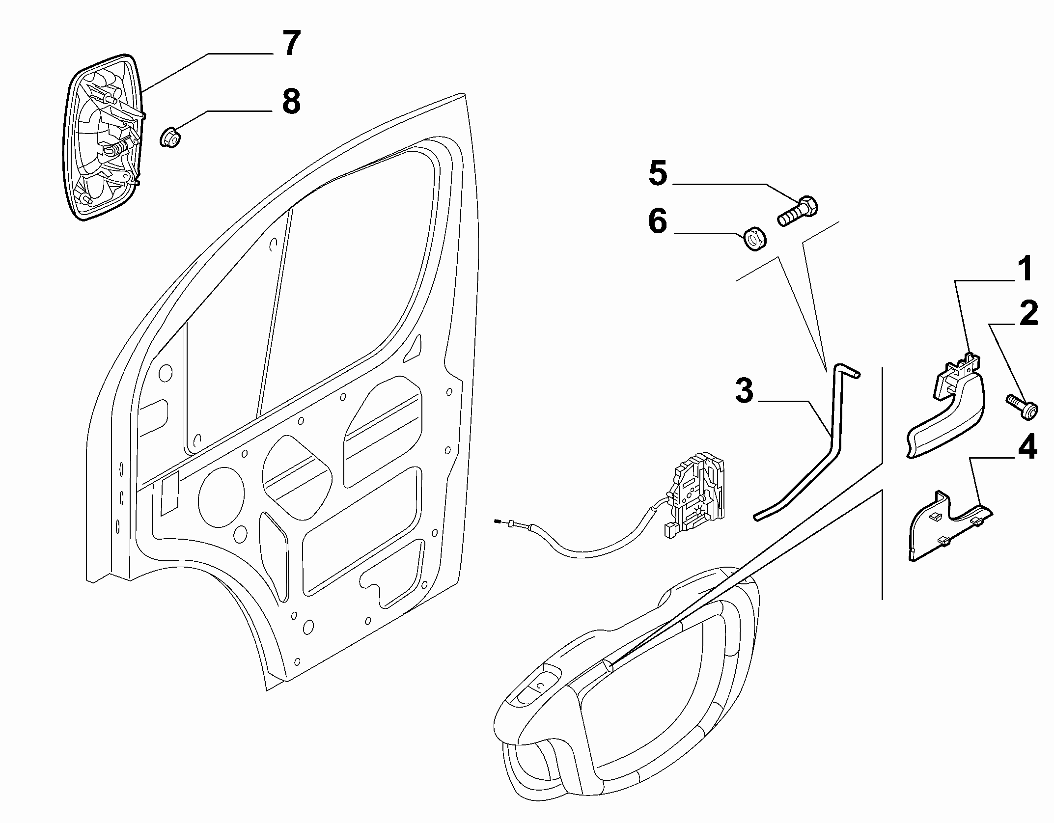 70129-060 FRONT DOOR HANDLE
