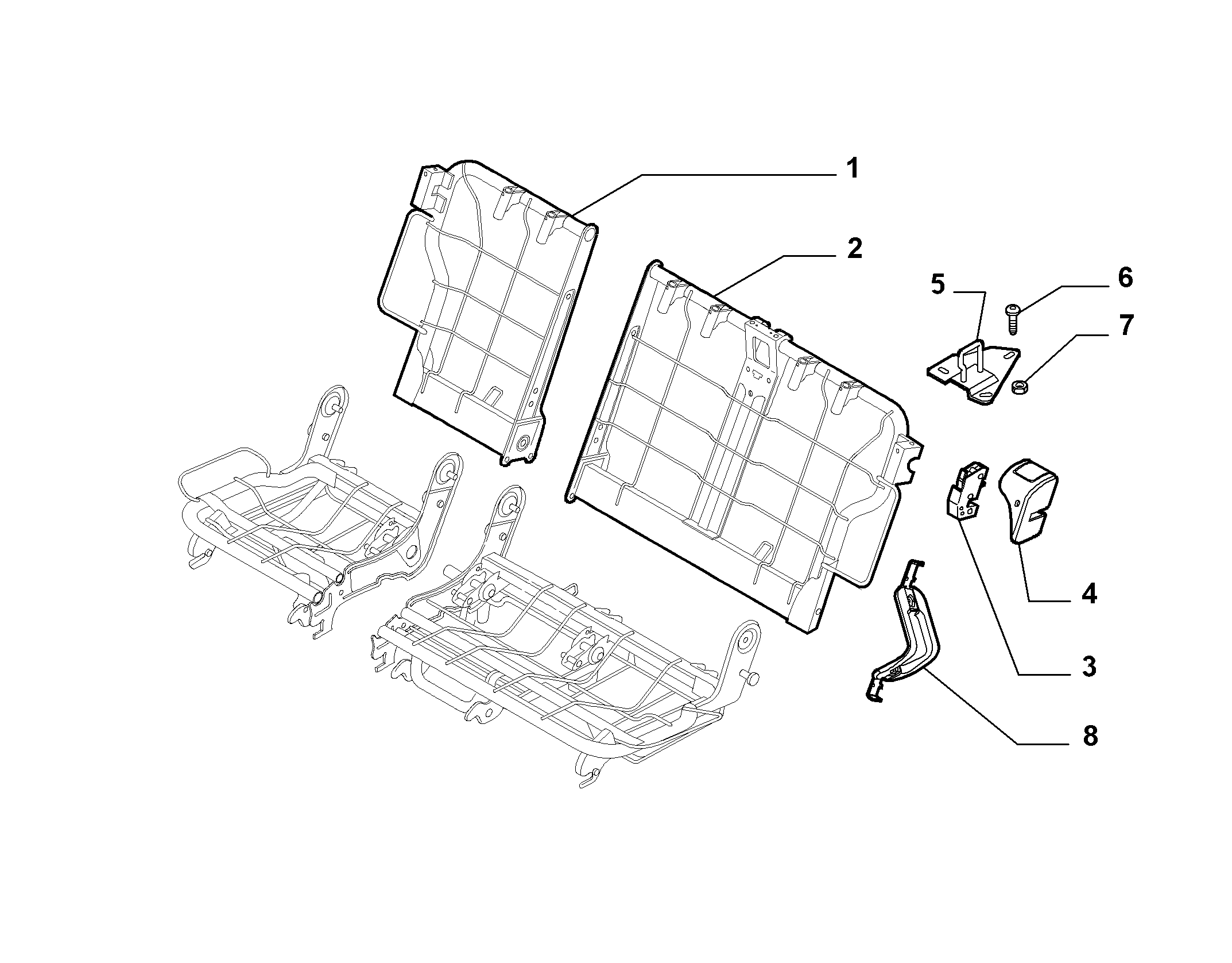 70613/01 REAR SEAT