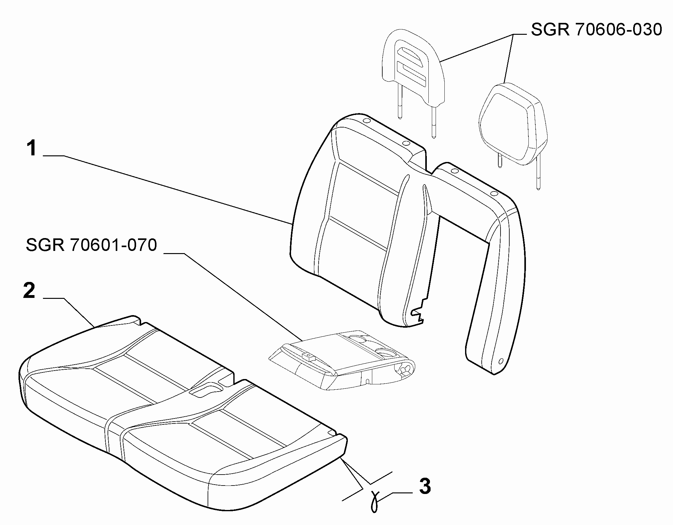 70606-012 PASSENGER SEAT COVERS