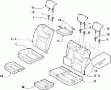 70615/03 REAR SEAT LINING