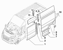 70020-040 OUTER SIDE PANEL FOR COMMERCIAL VEHICLES