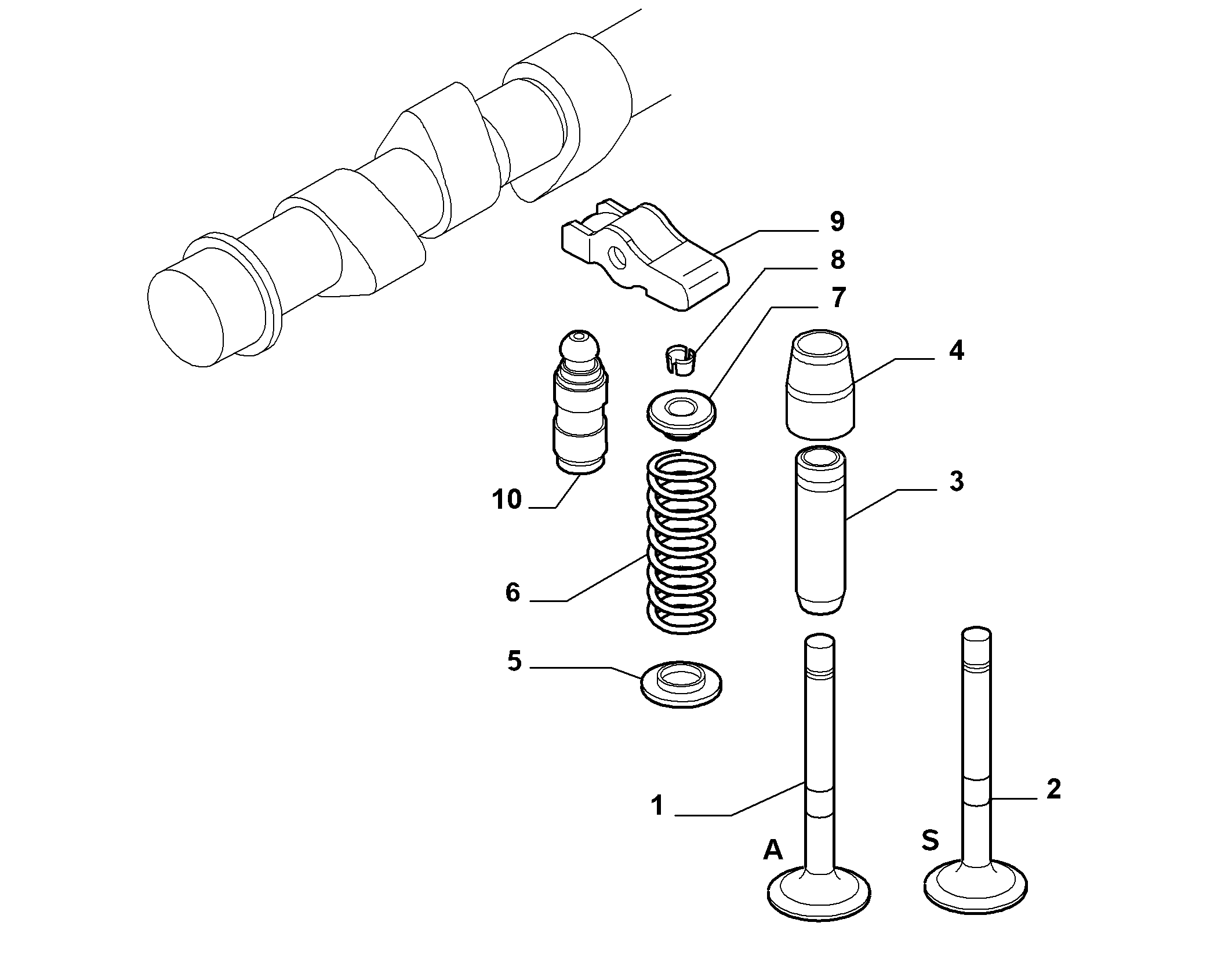 10107-020 VALVE INTAKE AND RELEASE
