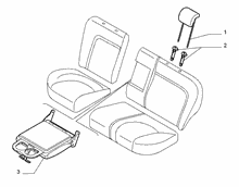 70615-020 REAR SEAT HEAD REST