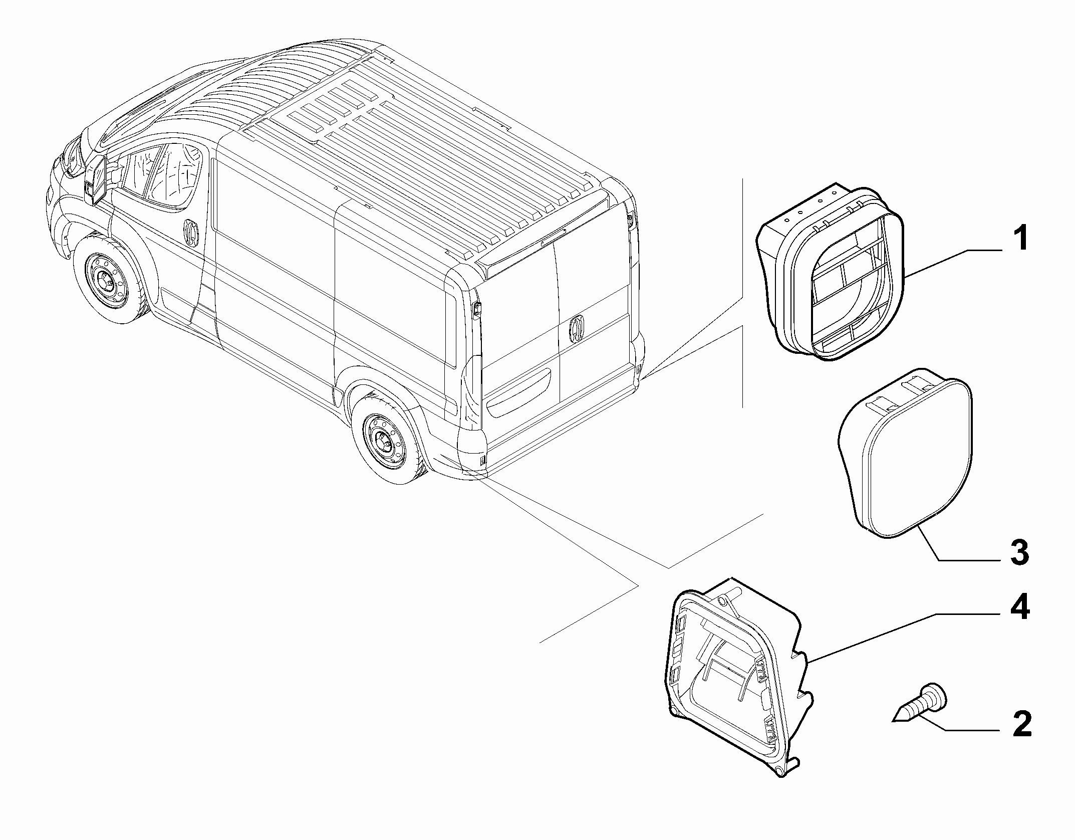 70717-040 TRUNK AIR OUTLET
