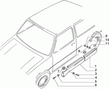 70712/00 НАРУЖНЫЕ НАКЛАДКИ И УПЛОТНИТЕЛИ 