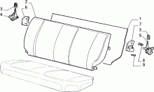 70613/00 REAR SEAT 