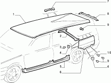 70020/01 КУЗОВ, ОБЛИЦОВКИ (ЗАДНЯЯ ЧАСТЬ)