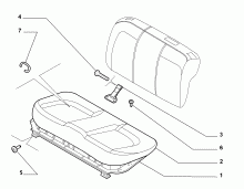 70613/00 REAR SEAT 