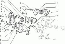 10102/02 КАРТЕР И КРЫШКИ БЛОКА ЦИЛ.