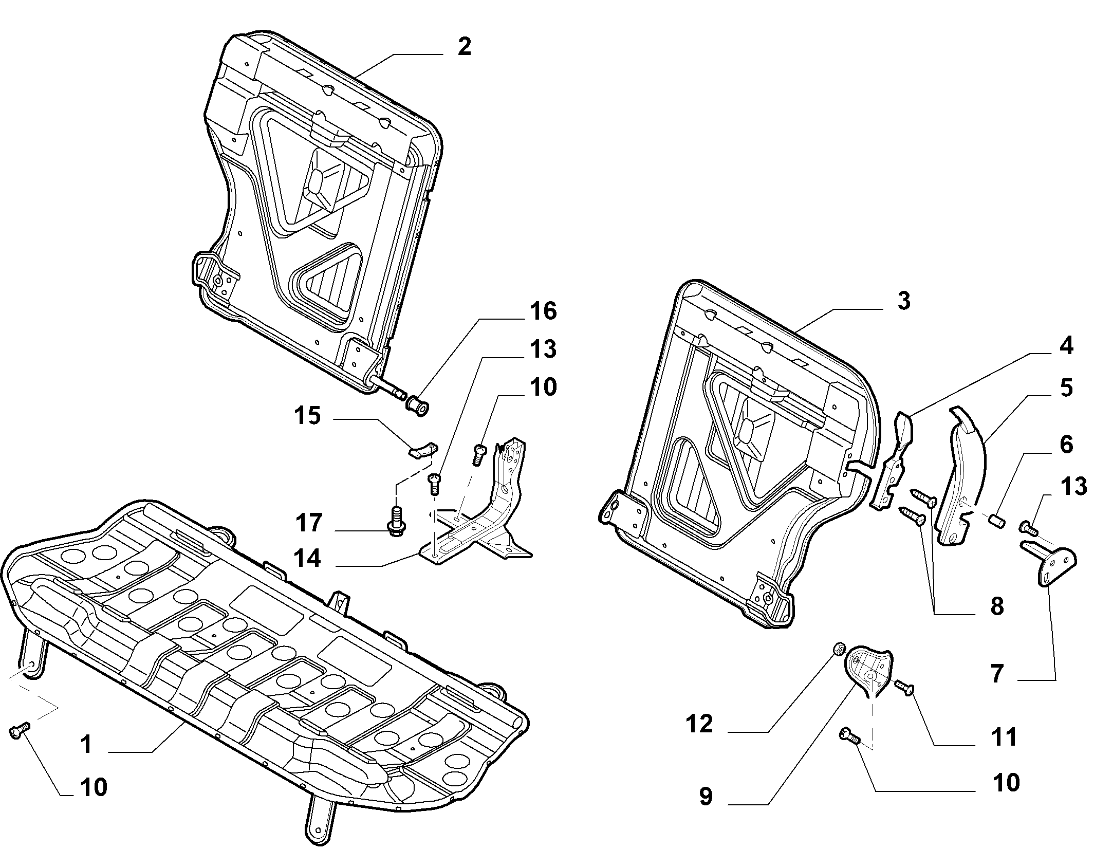 70613/01 REAR SEAT