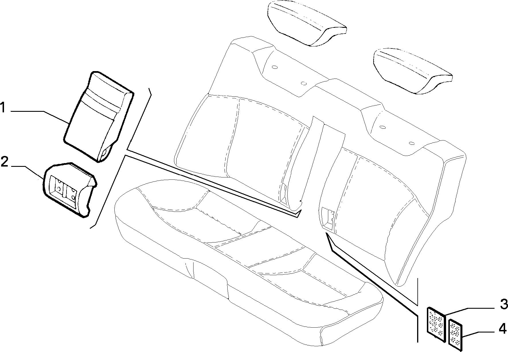 70615/01 REAR SEAT LINING