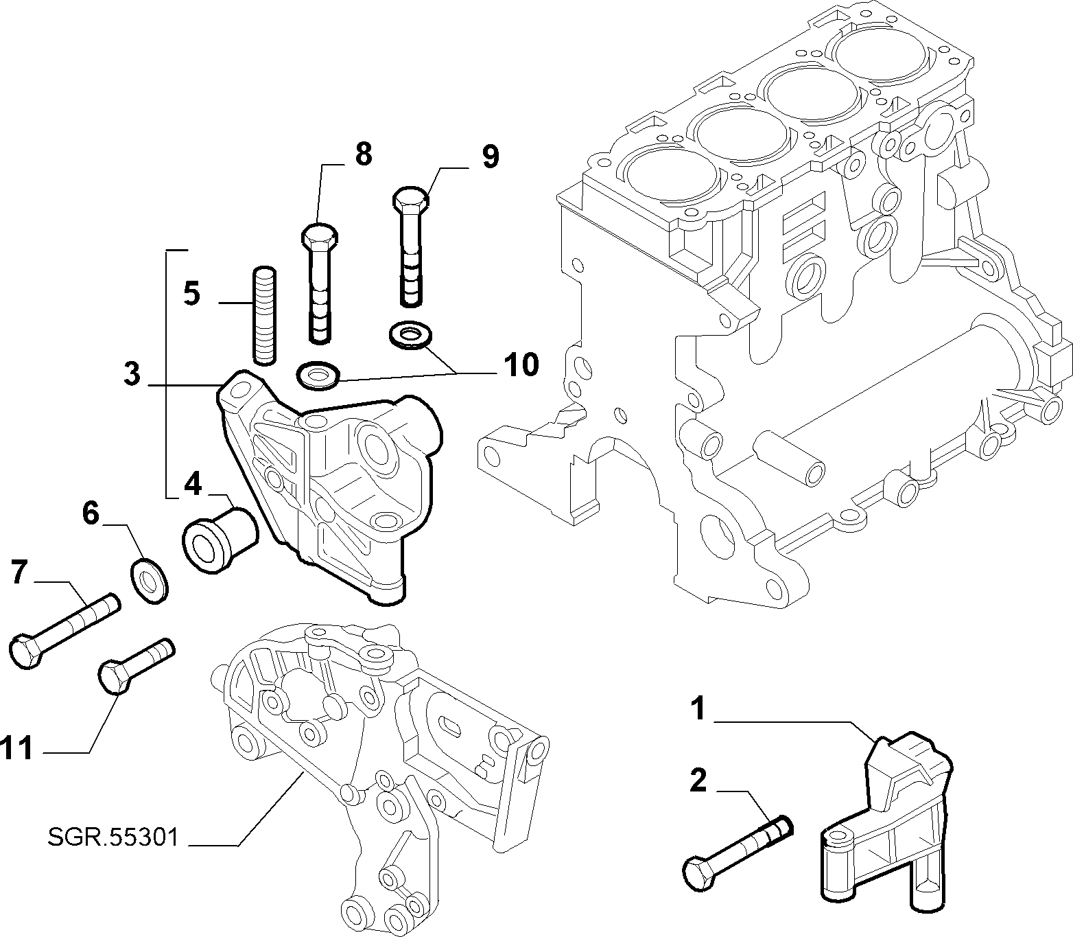 10003-010 ENGINE  SUPPORT