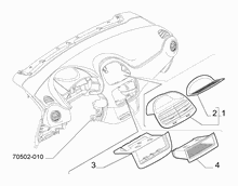70502-020 DASHBOARD INSTRUMENT HOLDER DIALS