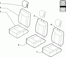 70615/02 REAR SEAT LINING