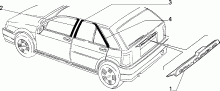 70712/00 НАРУЖНЫЕ НАКЛАДКИ И УПЛОТНИТЕЛИ 