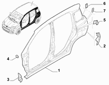 70019-010 EXTERNAL SIDE FRAME