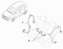70527-020 REAR SEAT BELTS