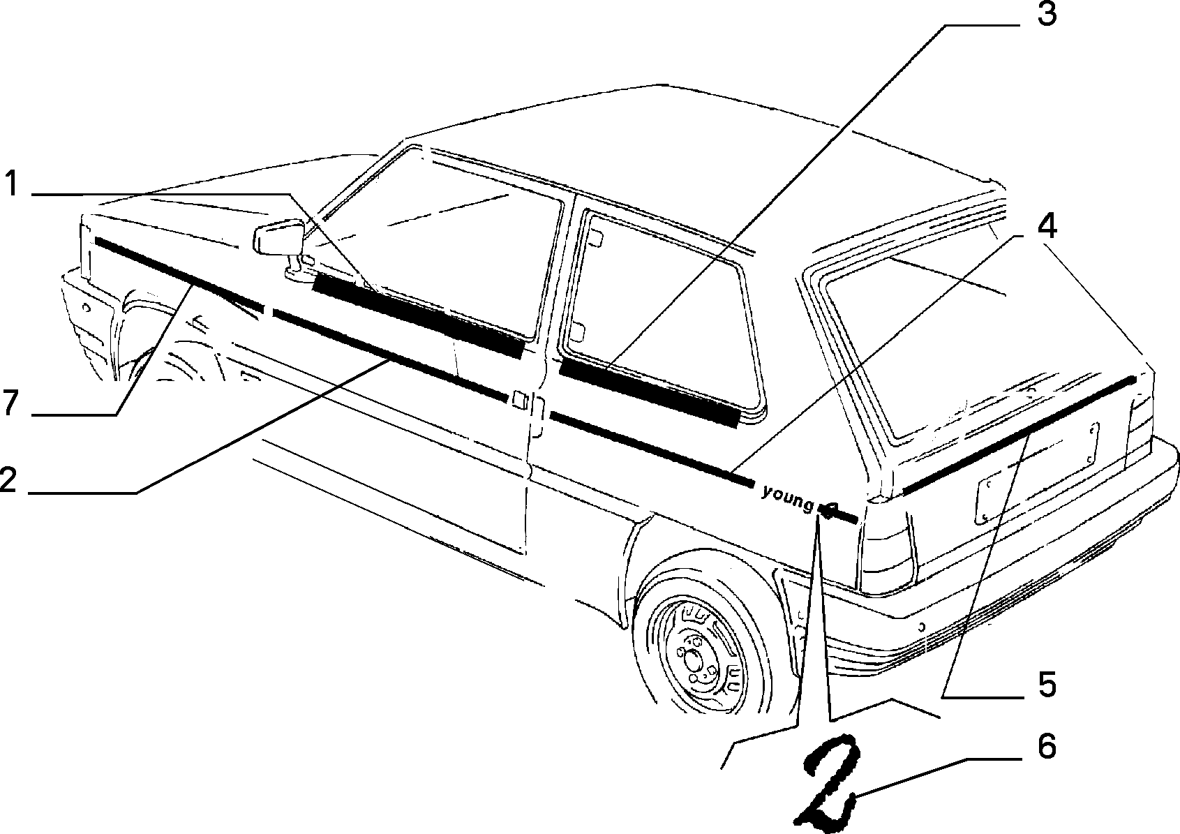70712/00 НАРУЖНЫЕ НАКЛАДКИ И УПЛОТНИТЕЛИ 