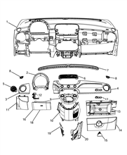 70502-010 DASHBOARD INSTRUMENT HOLDER