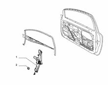 70129-040 FRONT ELECTRIC WINDOW 