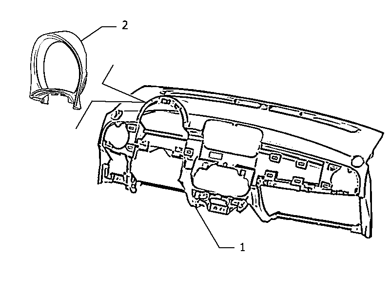 70502-010 DASHBOARD INSTRUMENT HOLDER