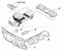 70522-020 PASSENGER COMPARTMENT INSULATION AND PADDING