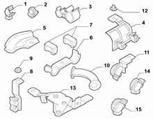41207-040 HYDRAULIC SYSTEM CLAMPS