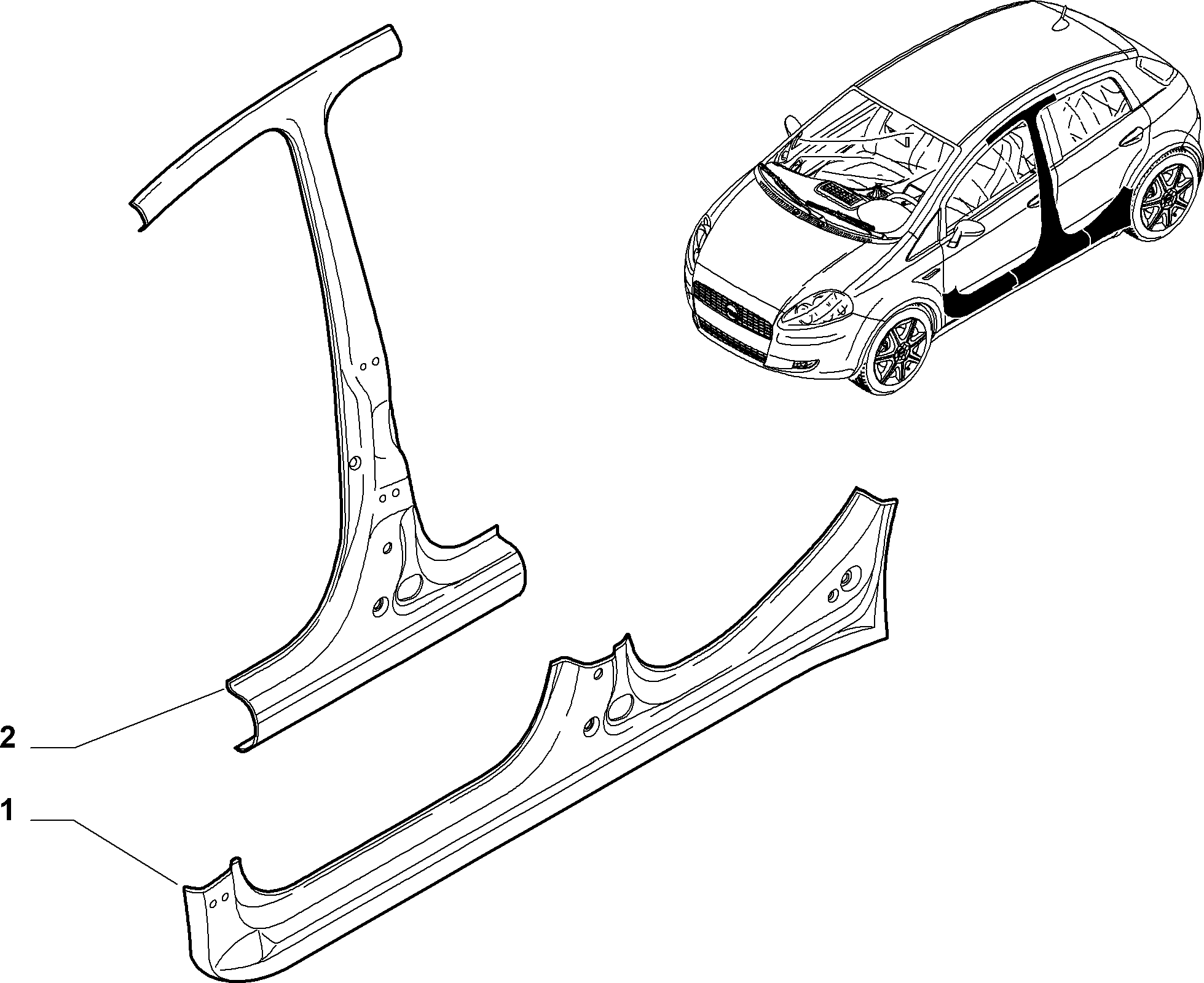 70019-025 SIDE PANEL (CENTRAL)