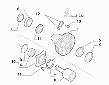 21220-010 GEARING AND HALF CRANKSHAFT