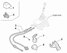 21221-020 GEAR STICK FLEX SHAFT