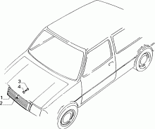 70722/00 РЕШЕТКА РАДИАТОРА 