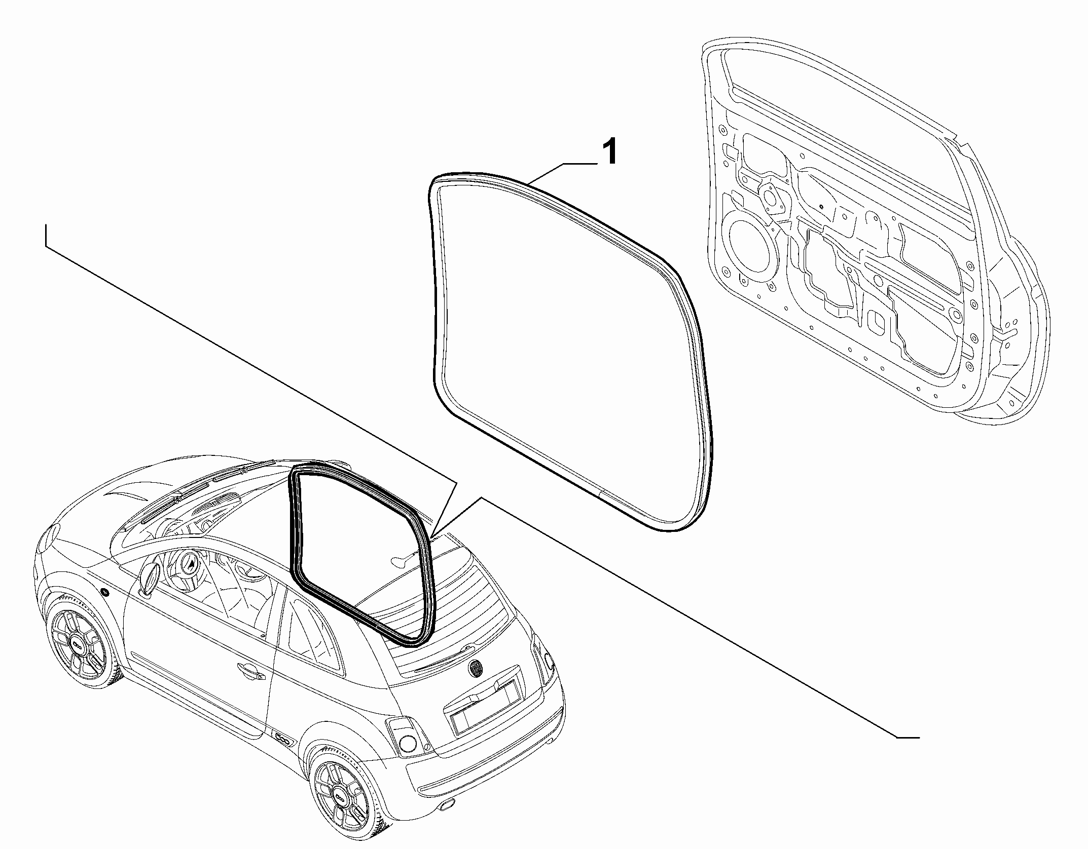 70129-080 FRONT DOOR RING GASKET
