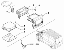 55521-010 RADIO AND AUTOMATED INFO DEVICE 