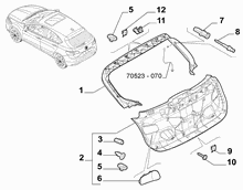 70148-030 INTERNAL REAR DOOR LINING