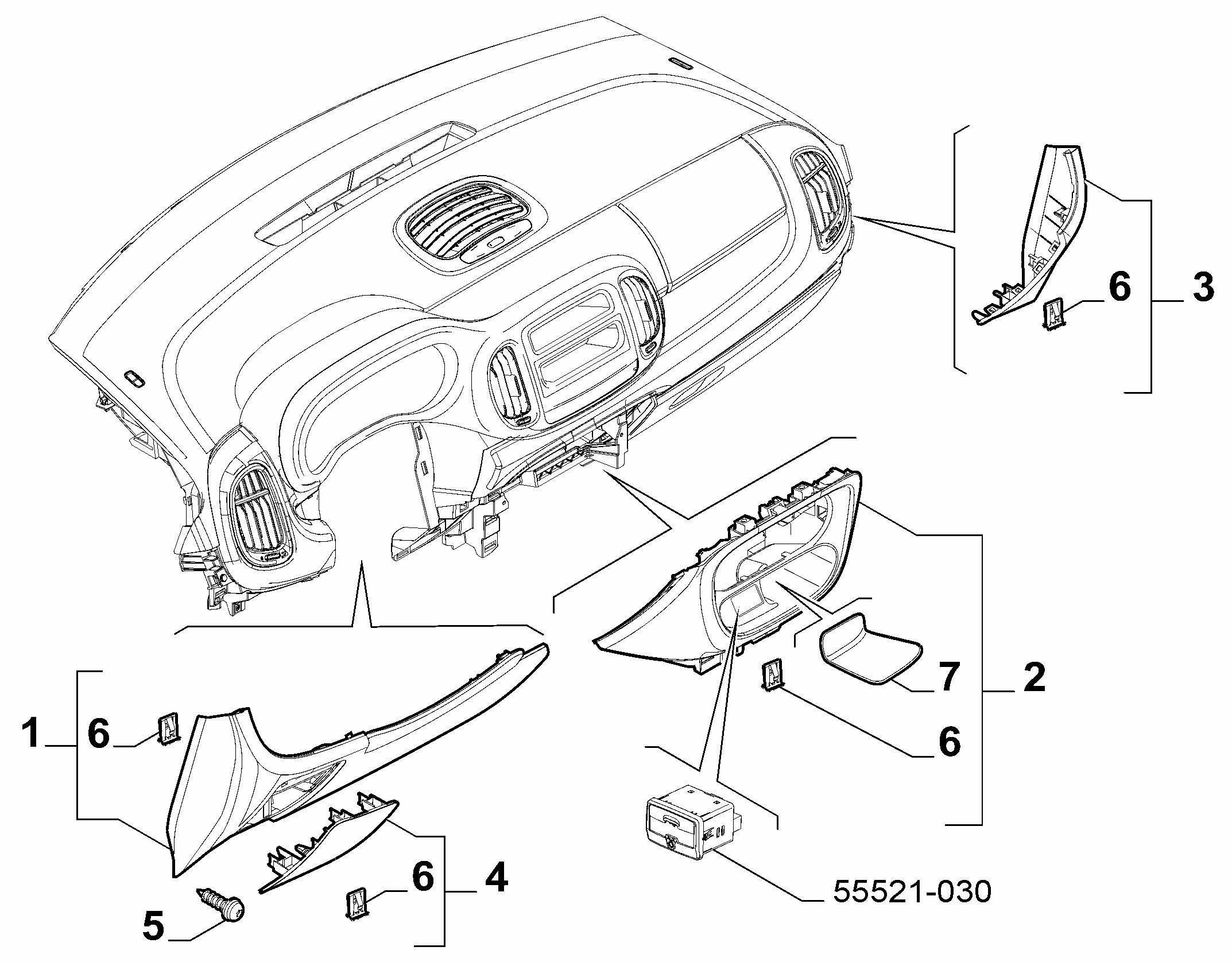 70502-050 BOOT LID COVERS