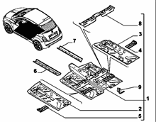 70006-010 CENTRAL FLOOR PANEL