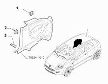 70524-020 REAR SIDE COVERING CLAMPS