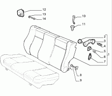 70613/00 REAR SEAT 