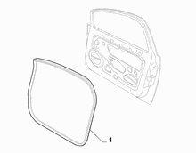 70129-080 FRONT DOOR RING GASKET