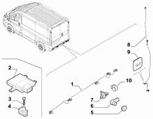 55501-060 CENTRALISED REAR PARKING SENSOR