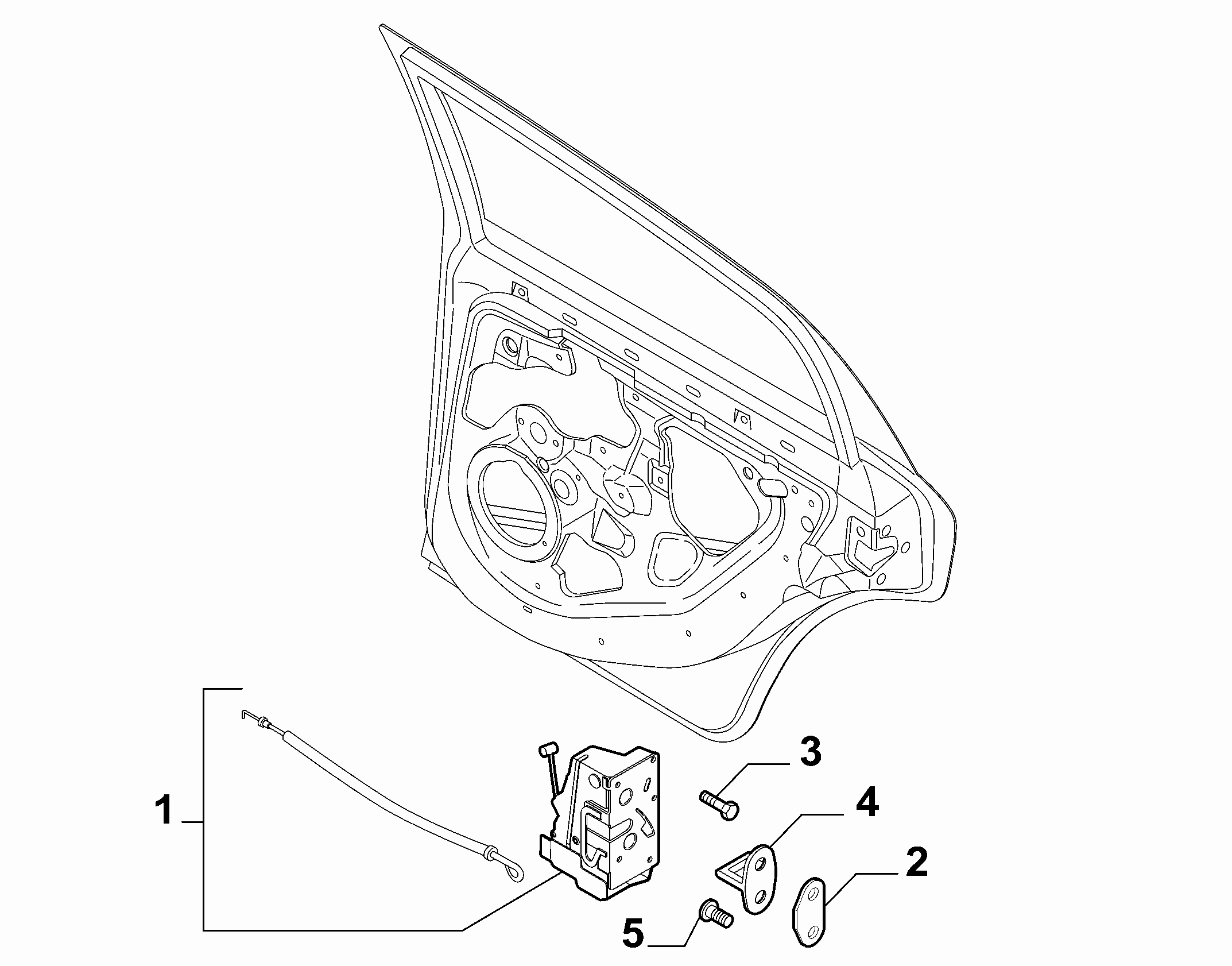 70136-050 REAR DOOR LOCK