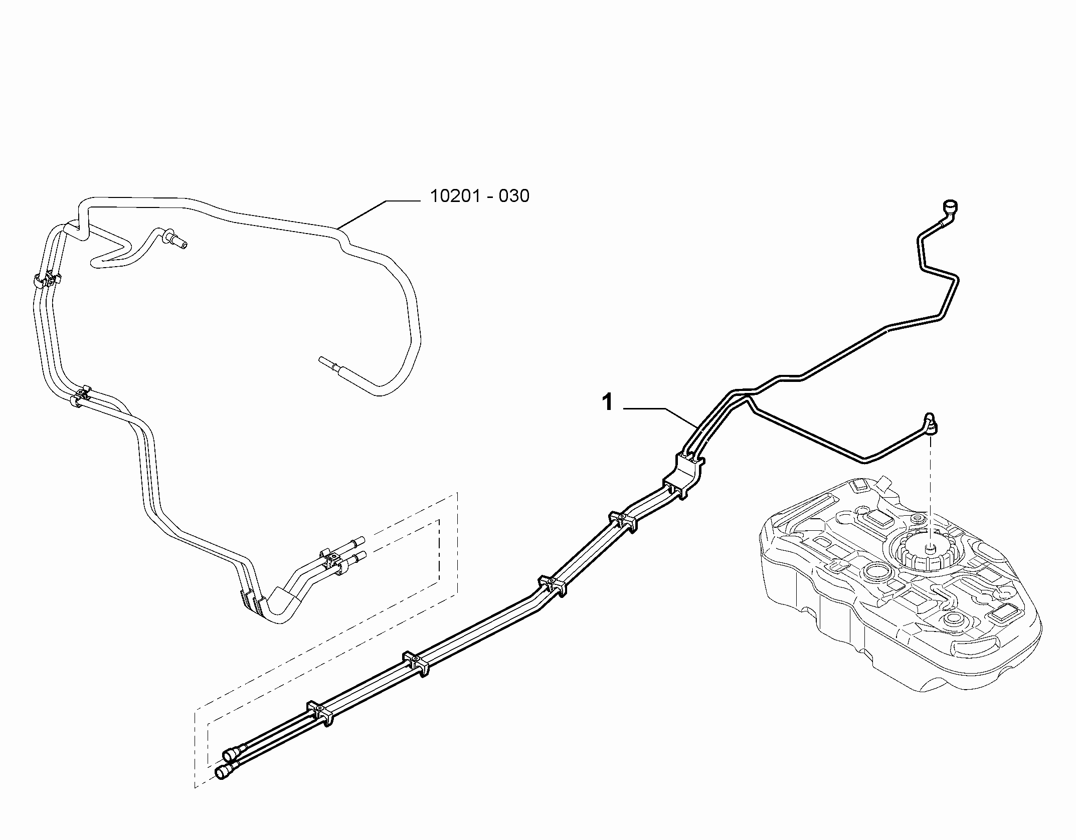 10201-020 UNDERSIDE FUEL PIPES
