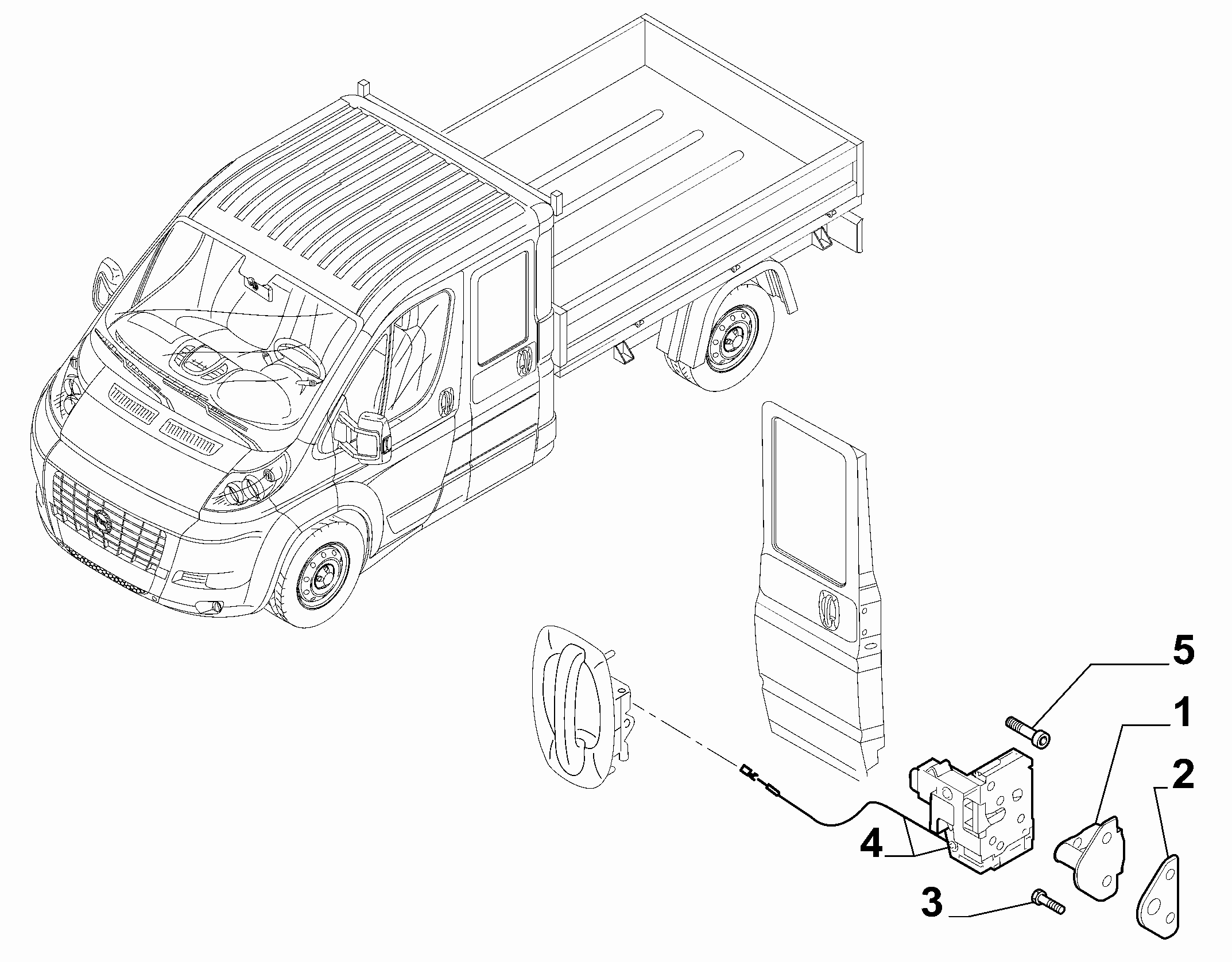 70136-050 REAR DOOR LOCK