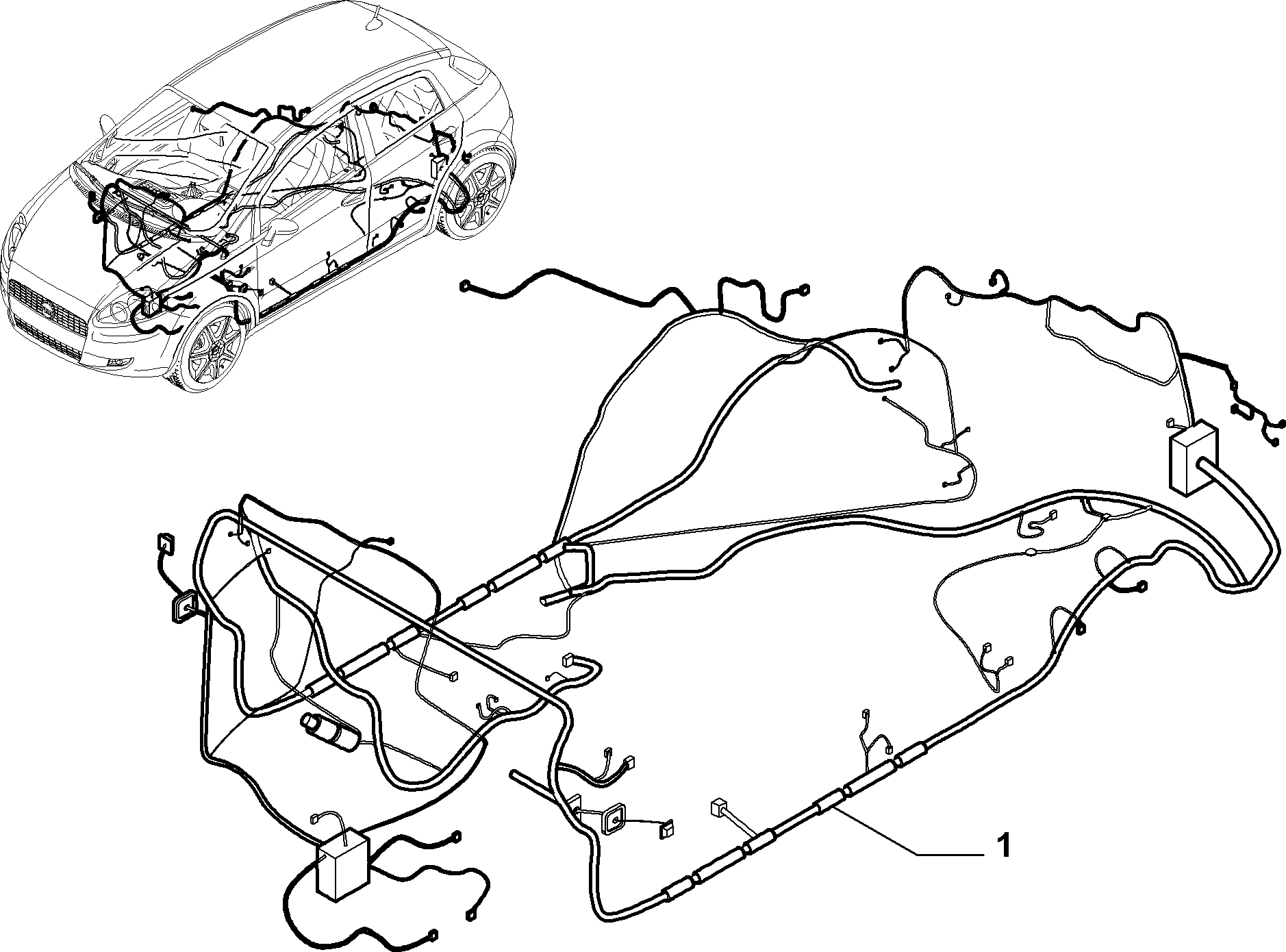 55525/55 ПУЧОК ПРОВОДОВ (ЗАДНЯЯ ЧАСТЬ)