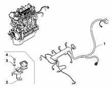 10226-040 ENGINE HARNESS AND SUPPORTS