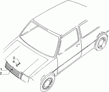 70722/00 РЕШЕТКА РАДИАТОРА 