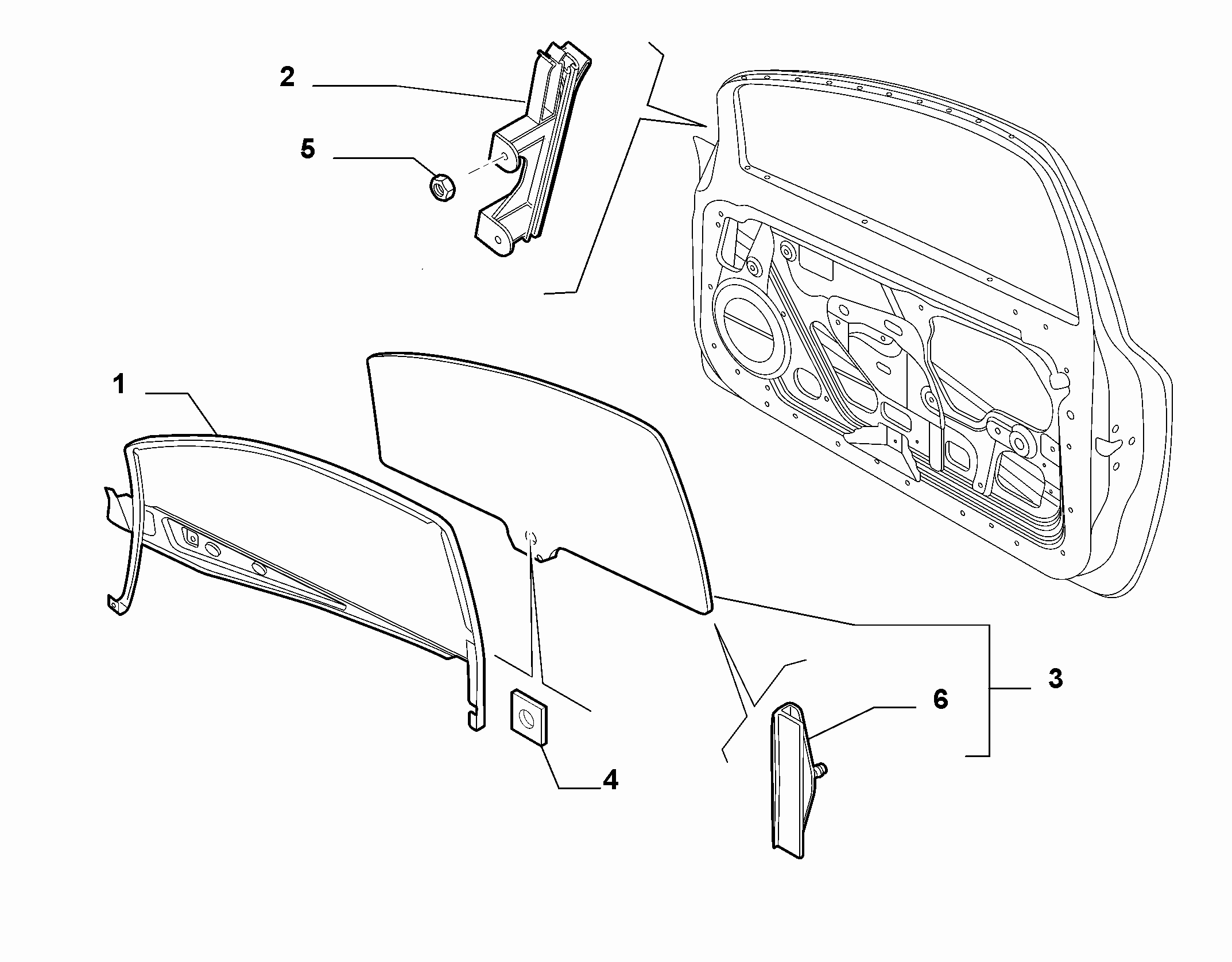 70129-030 FRONT WINDOW AND CHANNEL