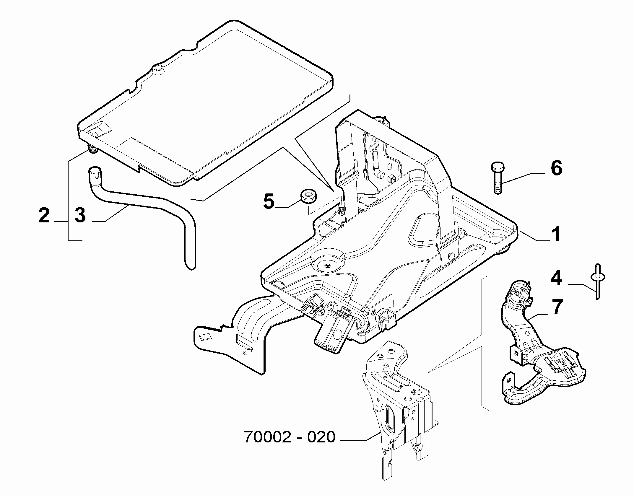 55300-030 BATTERY SUPPORT