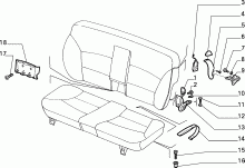 70613/00 REAR SEAT 